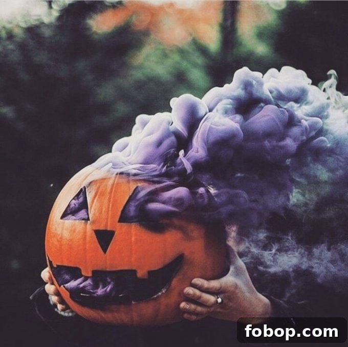 Halloween Pumpkin Smoke Bombs: Spooky Orange Smoke Effects 2 Pumpkin Smoke Bomb