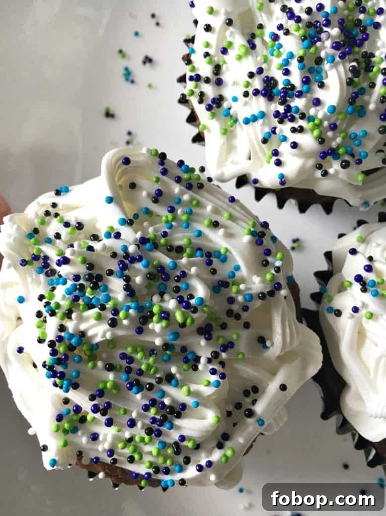 Ice Cream Filled Cupcakes