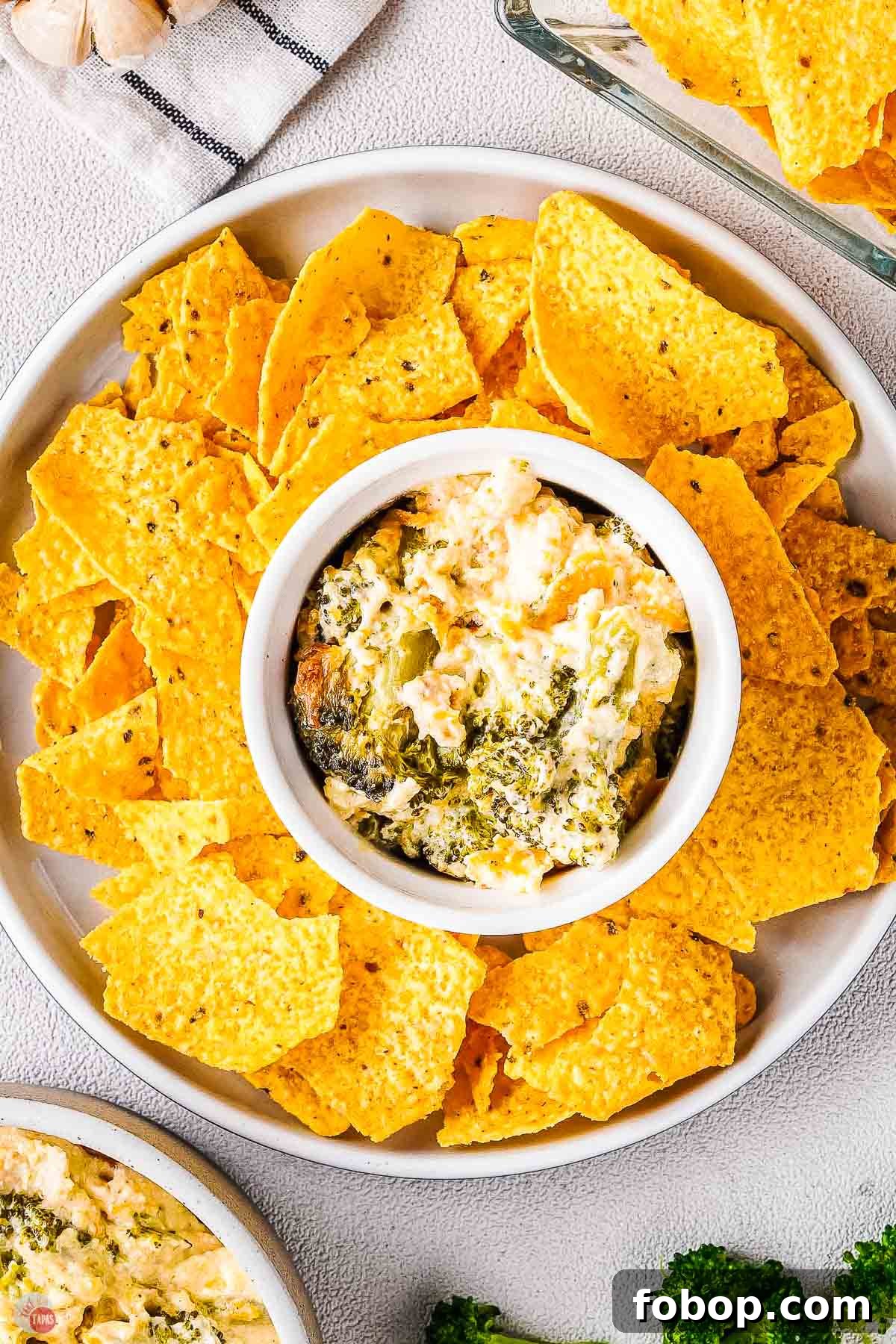 Creamy Broccoli Dip Recipe for Parties and Appetizers 2 bowl of broccoli dip