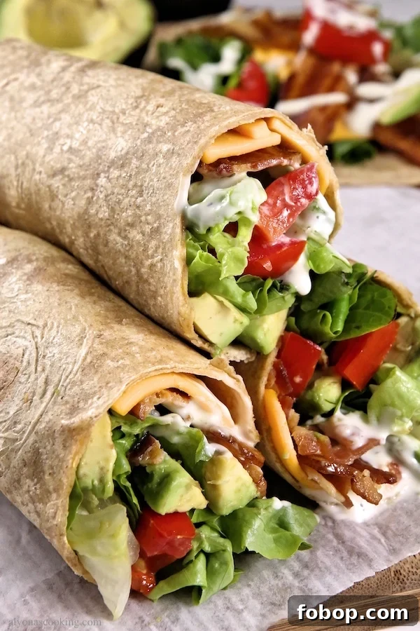avocado-bacon-ranch-wraps-blt-alyonascooking