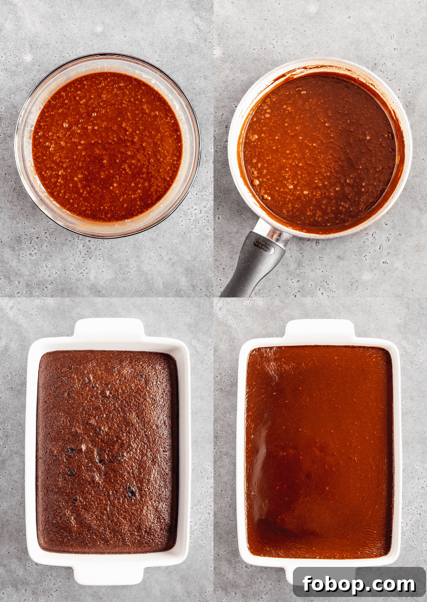 Moist Chocolate Coca-Cola Cake Recipe for Every Occasion 6 steps to make coca cola frosting