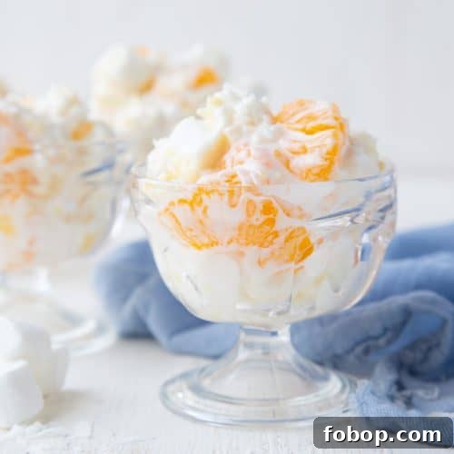 5 cup salad in a glass parfait dish