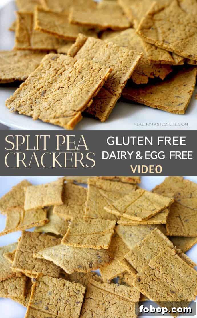 Split Pea Crackers & Chips — Gluten, Dairy and Egg Free Snacks 2 Healthy Green Pea Chips, Crackers - Gluten Free, Dairy Free, Vegan Crackers
