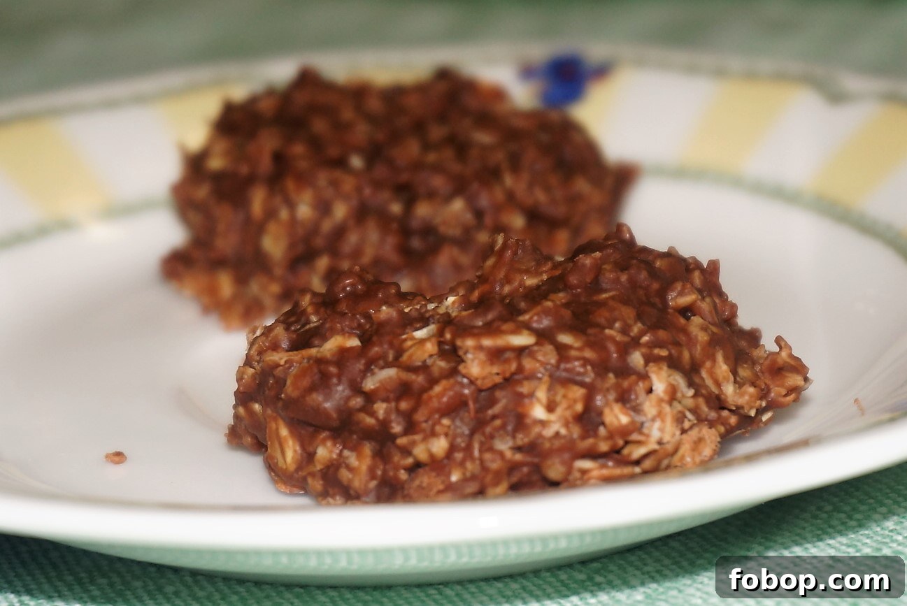 Peanut Butter No Bake Cookies