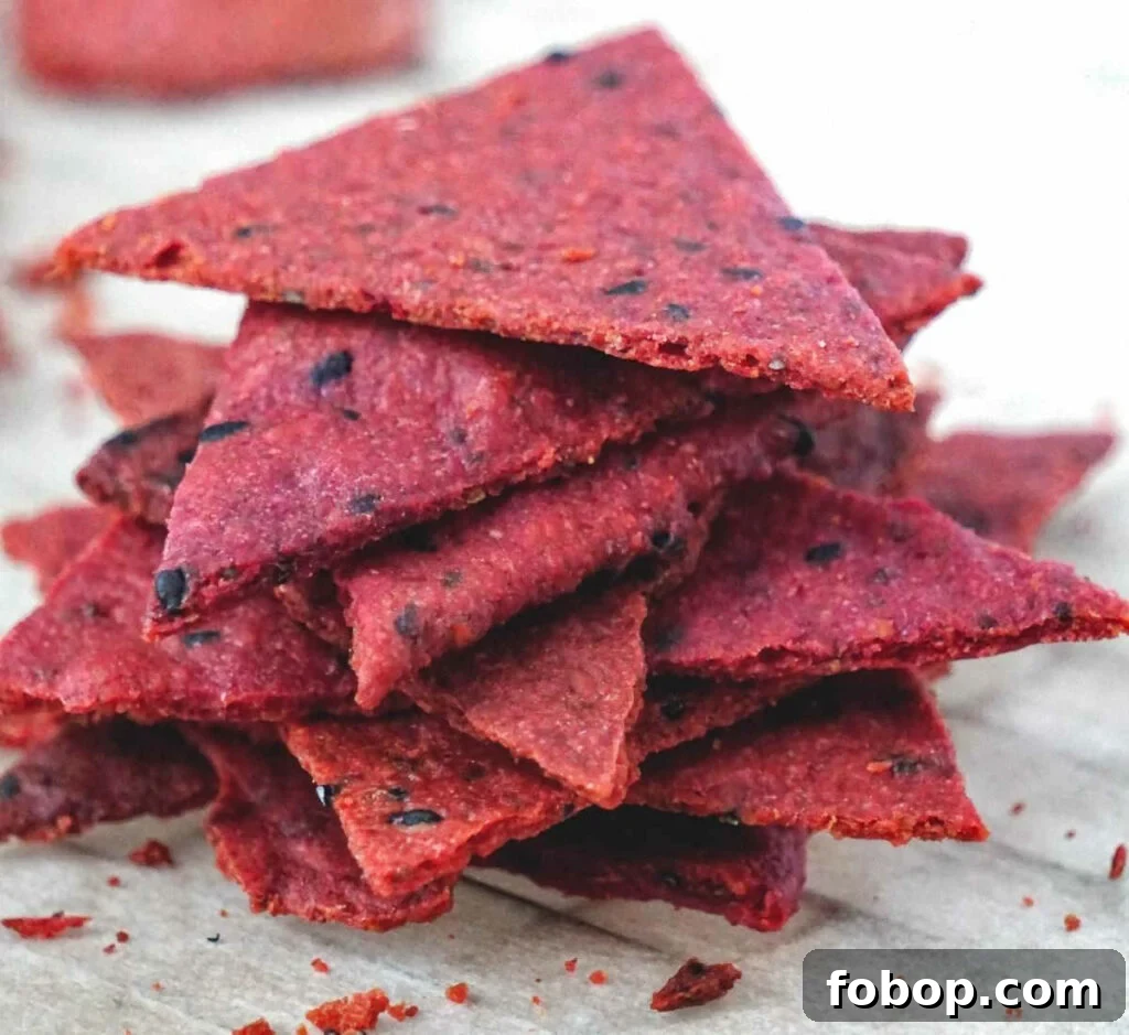 Split Pea Crackers & Chips — Gluten, Dairy and Egg Free Snacks 6 Beet Crackers With Flax Seeds