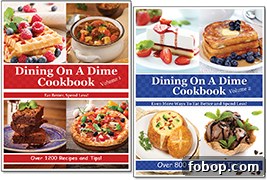 Dining On A Dime Cookbooks - Save on Groceries With Easy Recipes for Tasty Dinners!