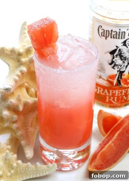 Light and Calm Rum cocktail