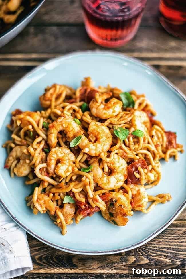 Five minute Chilli prawn noodles Use a few savvy shortcuts to get these chilli shrimp noodles on the table in five minutes!