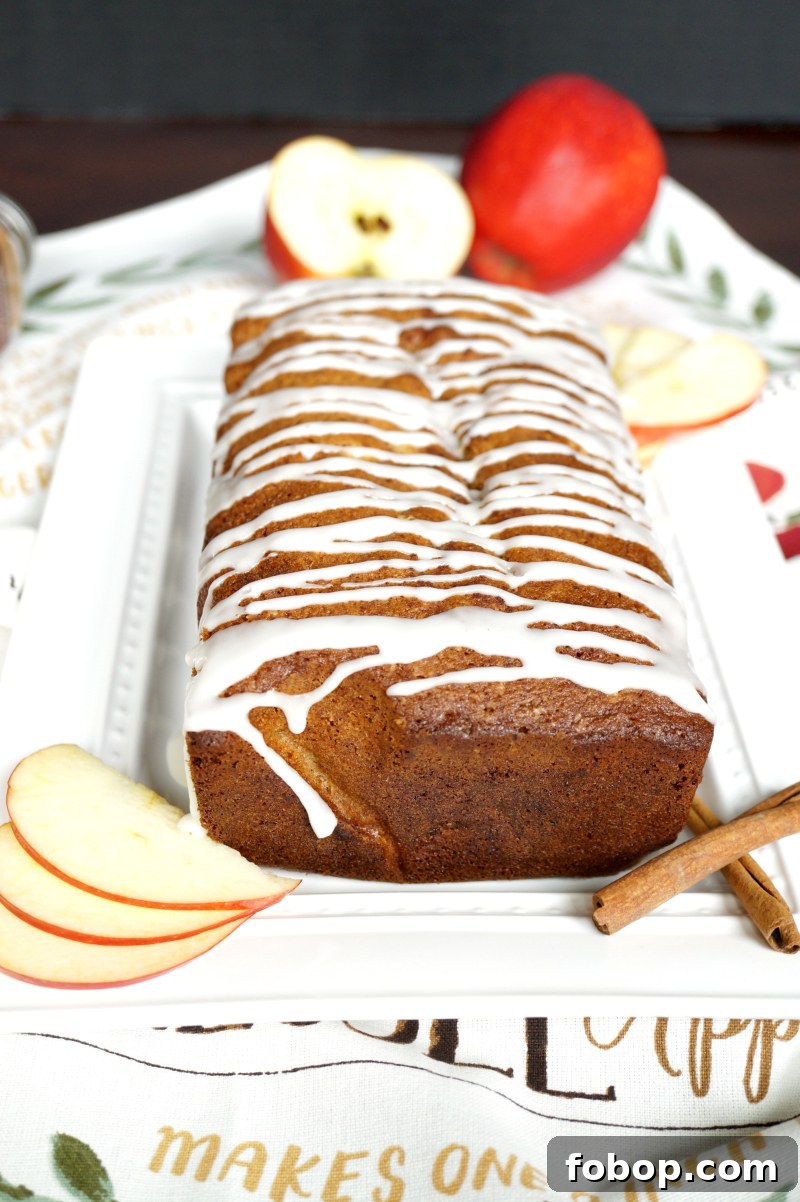 apple cinnamon loaf cake | The Baking Fairy
