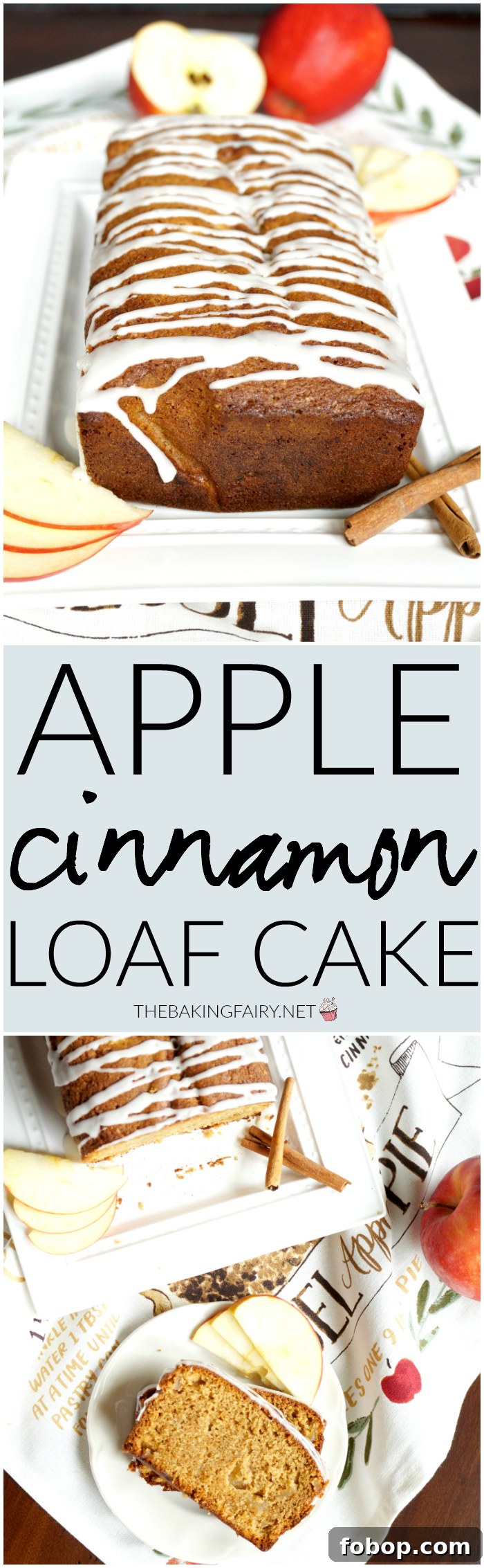 apple cinnamon loaf cake | The Baking Fairy