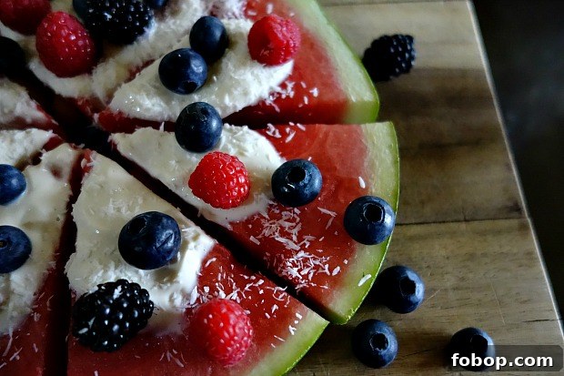 Watermelon Pizza Recipe: Refreshing Summer Fruit Slice 2 Watermelon Pizza