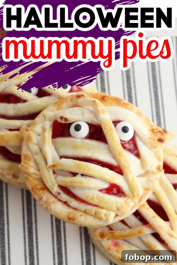 halloween pies on a plate 