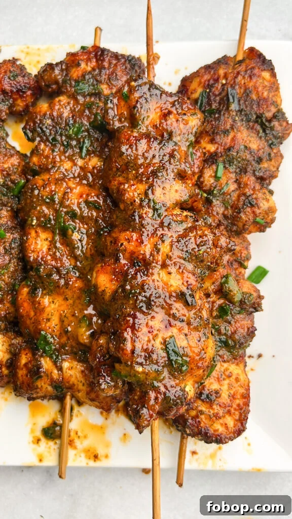 Buffalo Ranch Chicken Skewers