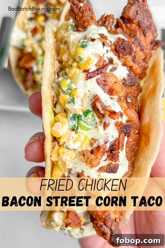fried chicken tacos