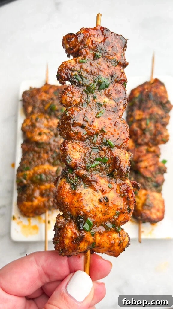 Buffalo Ranch Chicken Skewers