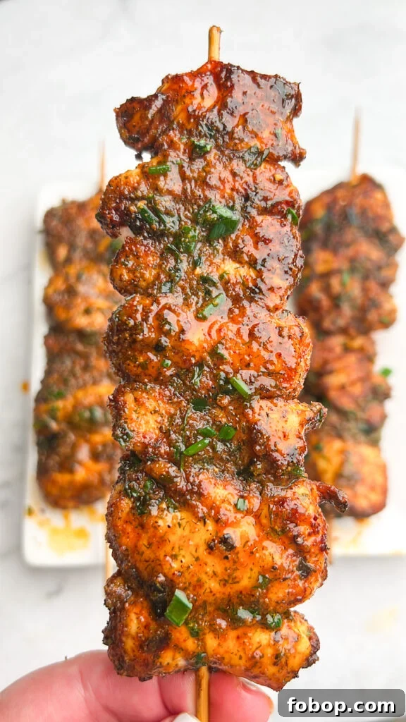 Buffalo Ranch Chicken Skewers