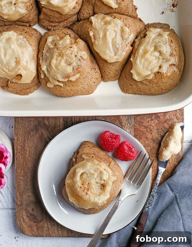 These Best Paleo Cinnamon Rolls are sweet, soft, and so delicious! Quick to make and they make the perfect morning treat. Gluten free, dairy free, and naturally sweetened.