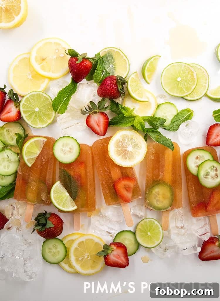 Pimm's Popsicles | the little epicurean