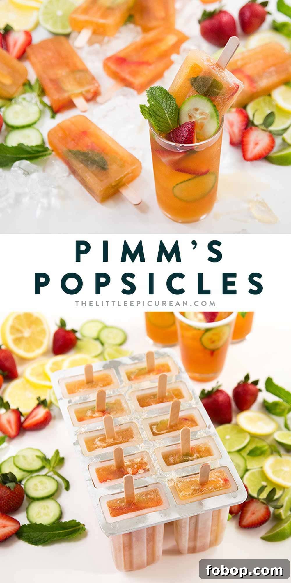 Pimm's Popsicles
