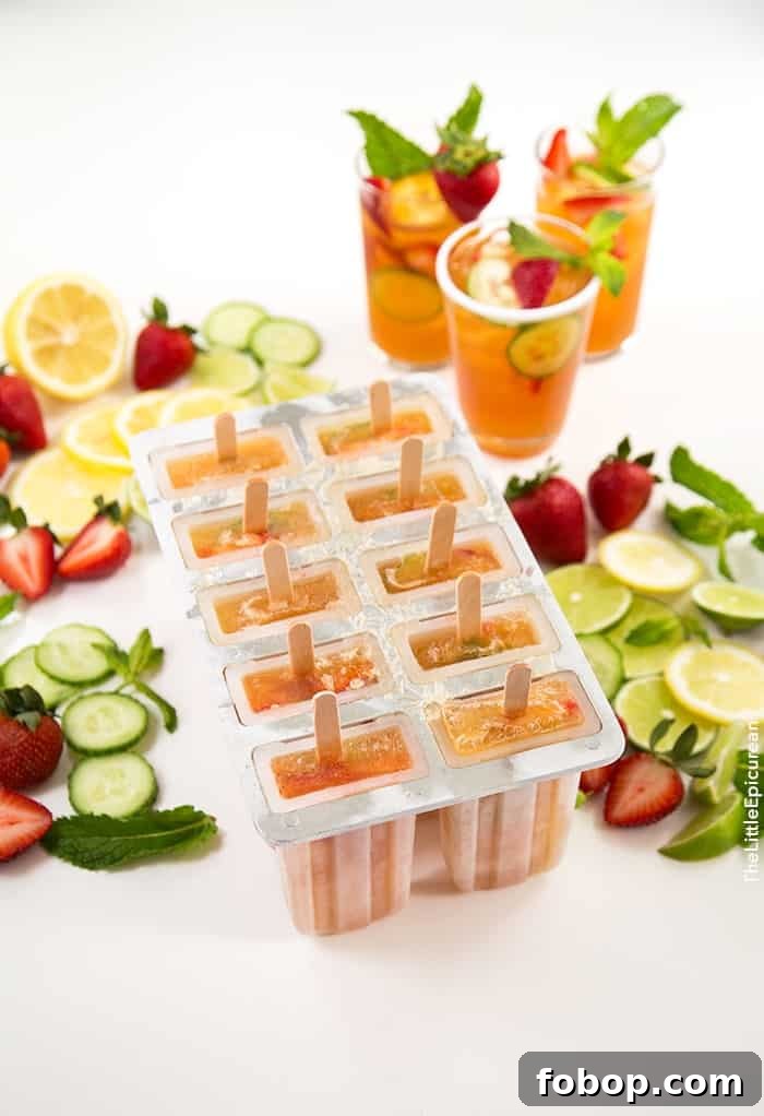 Pimm's Popsicles | the little epicurean