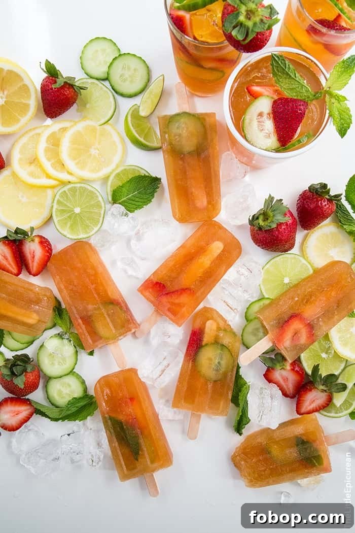 Pimm's Popsicles | the little epicurean