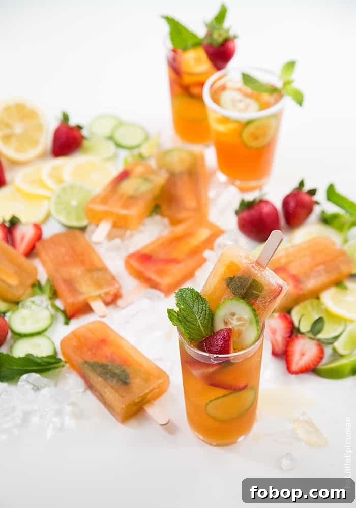 Pimm's Popsicles | the little epicurean