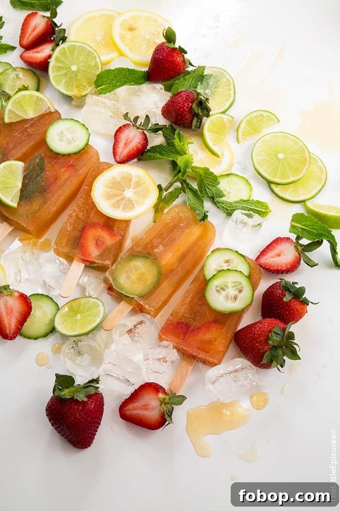 Pimm's Popsicles | the little epicurean