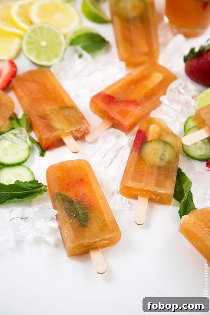 Pimm's Popsicles | the little epicurean
