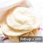 Flatbreads in an Air Fryer or stacked.
