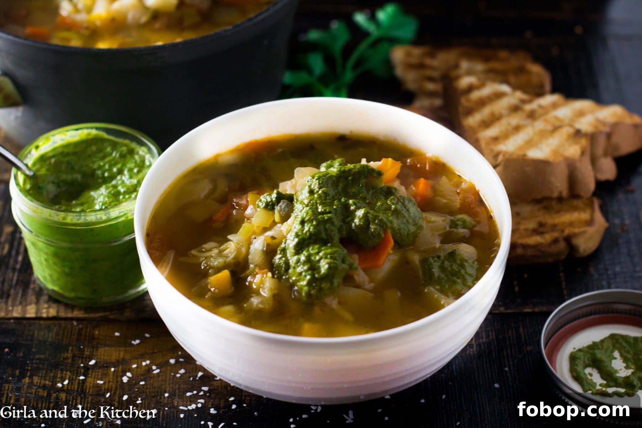 Provencal Vegetable Soup with Pistou Provencal Vegetable Soup with Pistou - Girl and the Kitchen