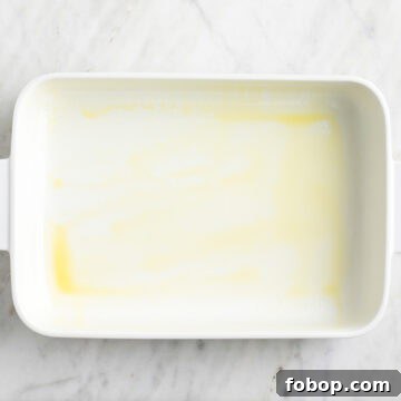 Baking dish greased with nonstick spray.
