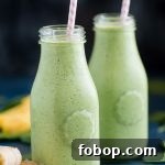 Pineapple Spinach Green Smoothie