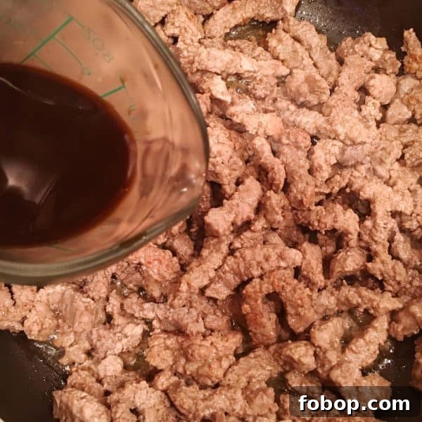 Adding Worchestershire sauce 