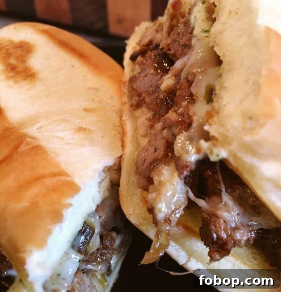 Sliced Pepper Jack Steak Sandwich