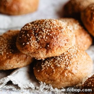 Whole Wheat Burger Buns Made with Tangzhong Method 7 Whole wheat hamburger buns