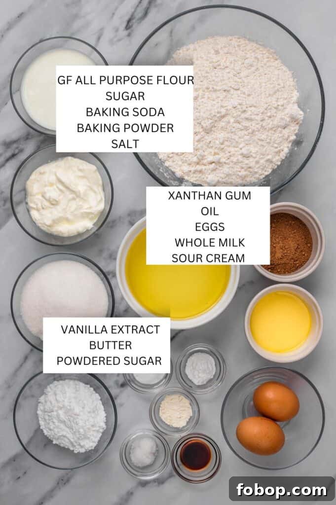 Gluten Free Donuts (Fried, Bakery Style) ingredients