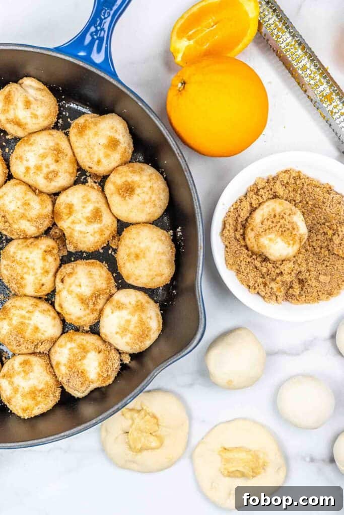 Citrus-Glazed Orange Pull-Apart Dinner Rolls 3 assembling orange rolls