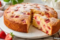 Moist Strawberry Cake: Tip to Prevent Berries Sinking