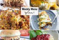 Weekly Meal Plan 133: Menus and Recipes