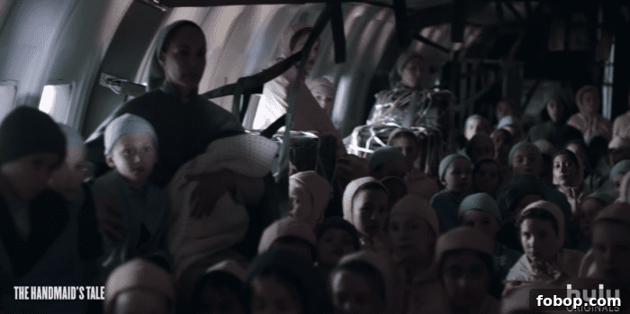 Scene from The Handmaid's Tale showing aftermath