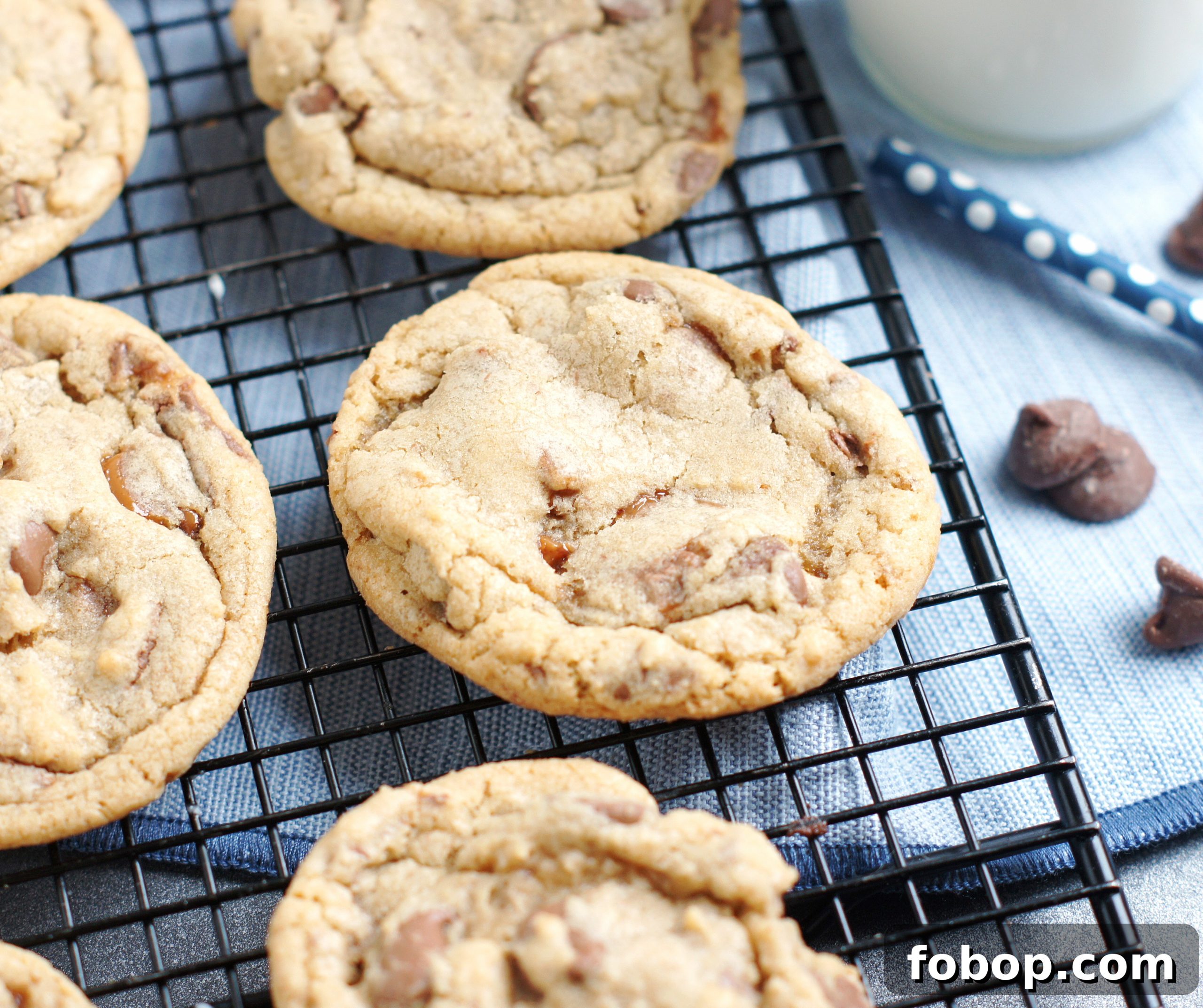 Browned Butter Chocolate Chip Toffee Cookies