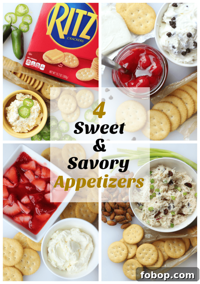 RITZ crackers appetizers assortment