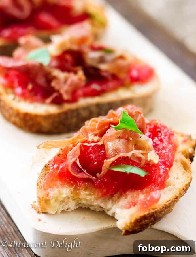 Pan con Tomate with crispy Prosciutto